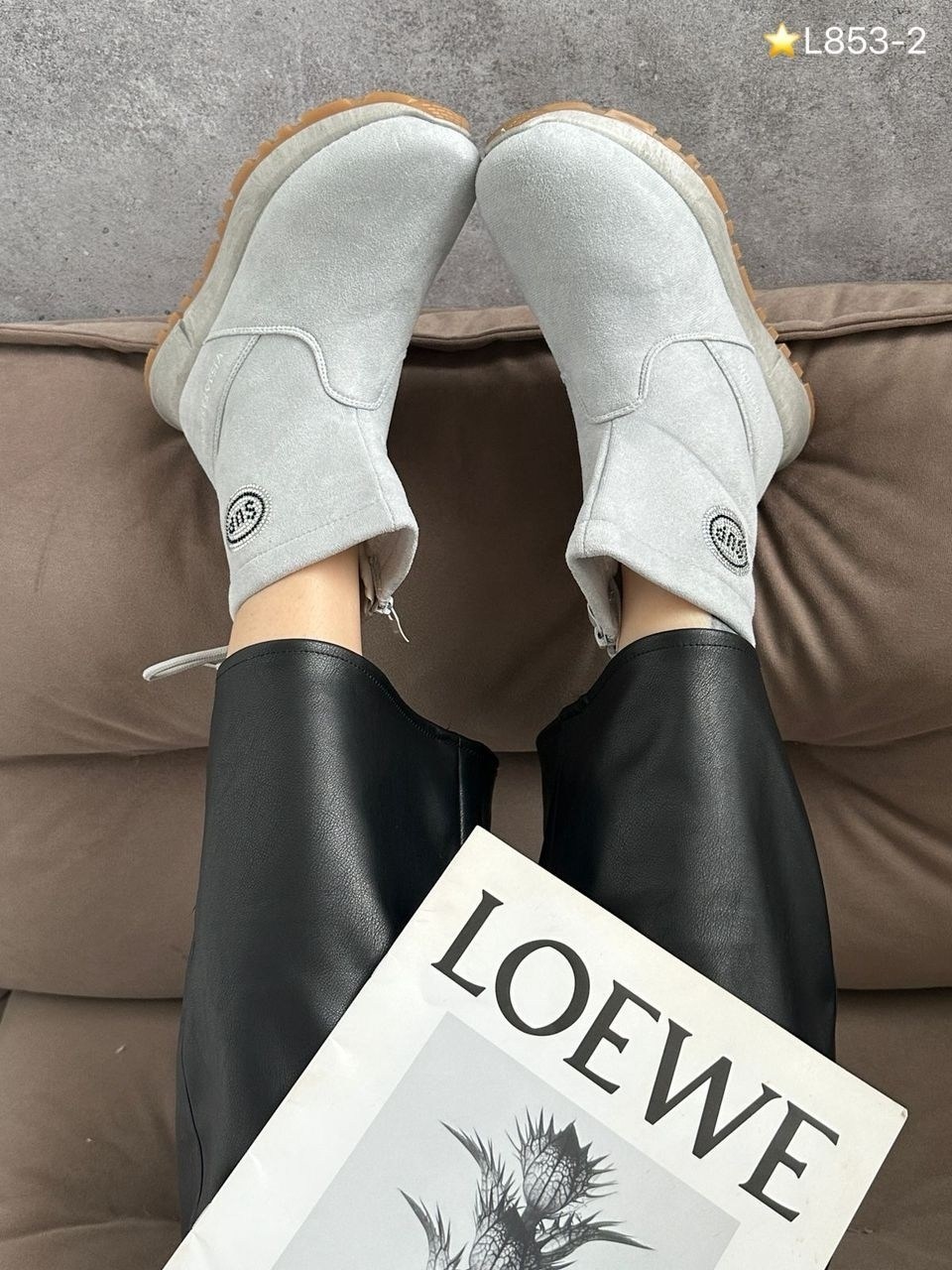 ,угги женские, женская зимняя,баленсиага замшевые зимние ботинки,модные угги