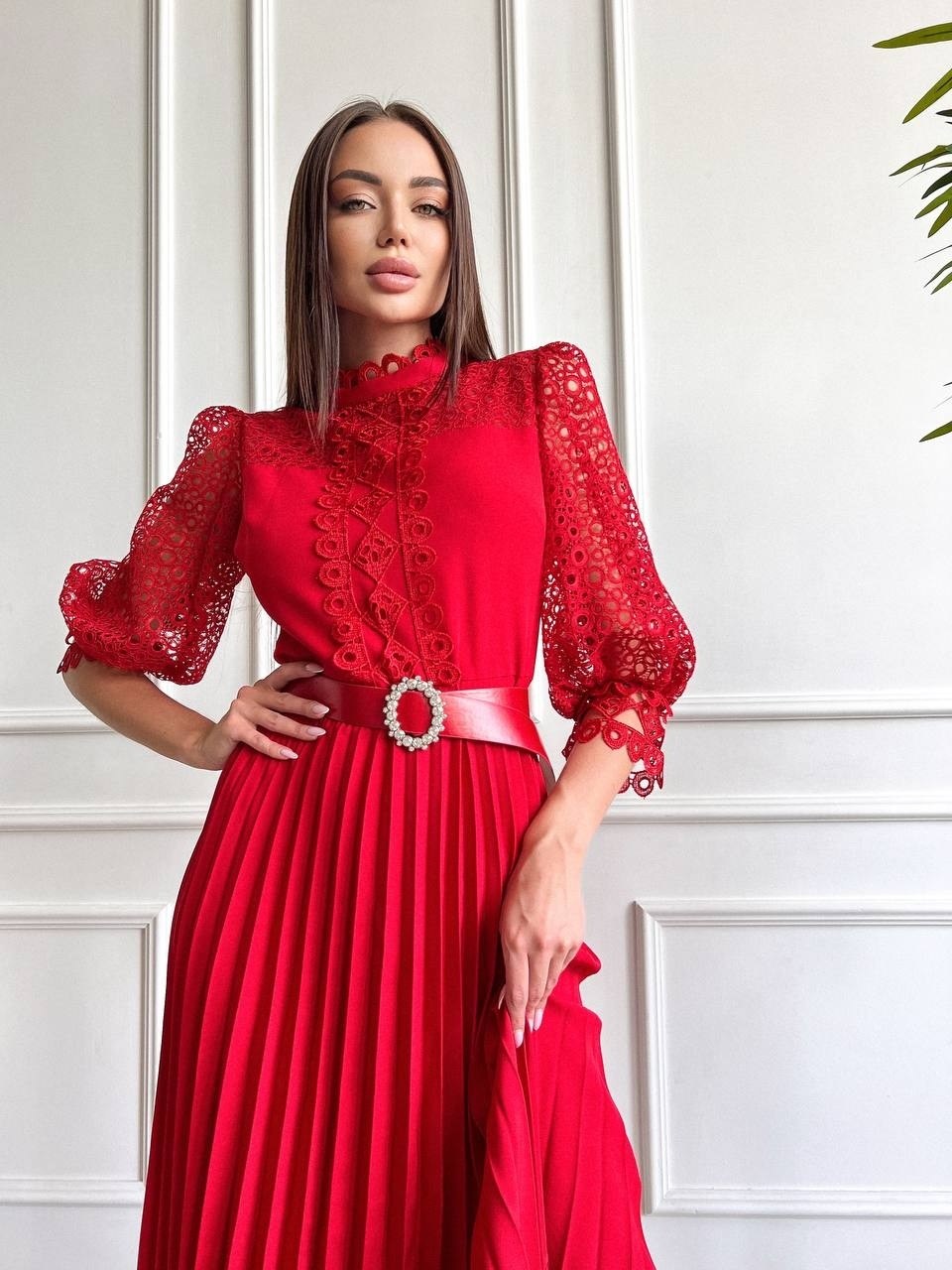 платье креп,нарядное платье,платья красные,платье,платье комплект