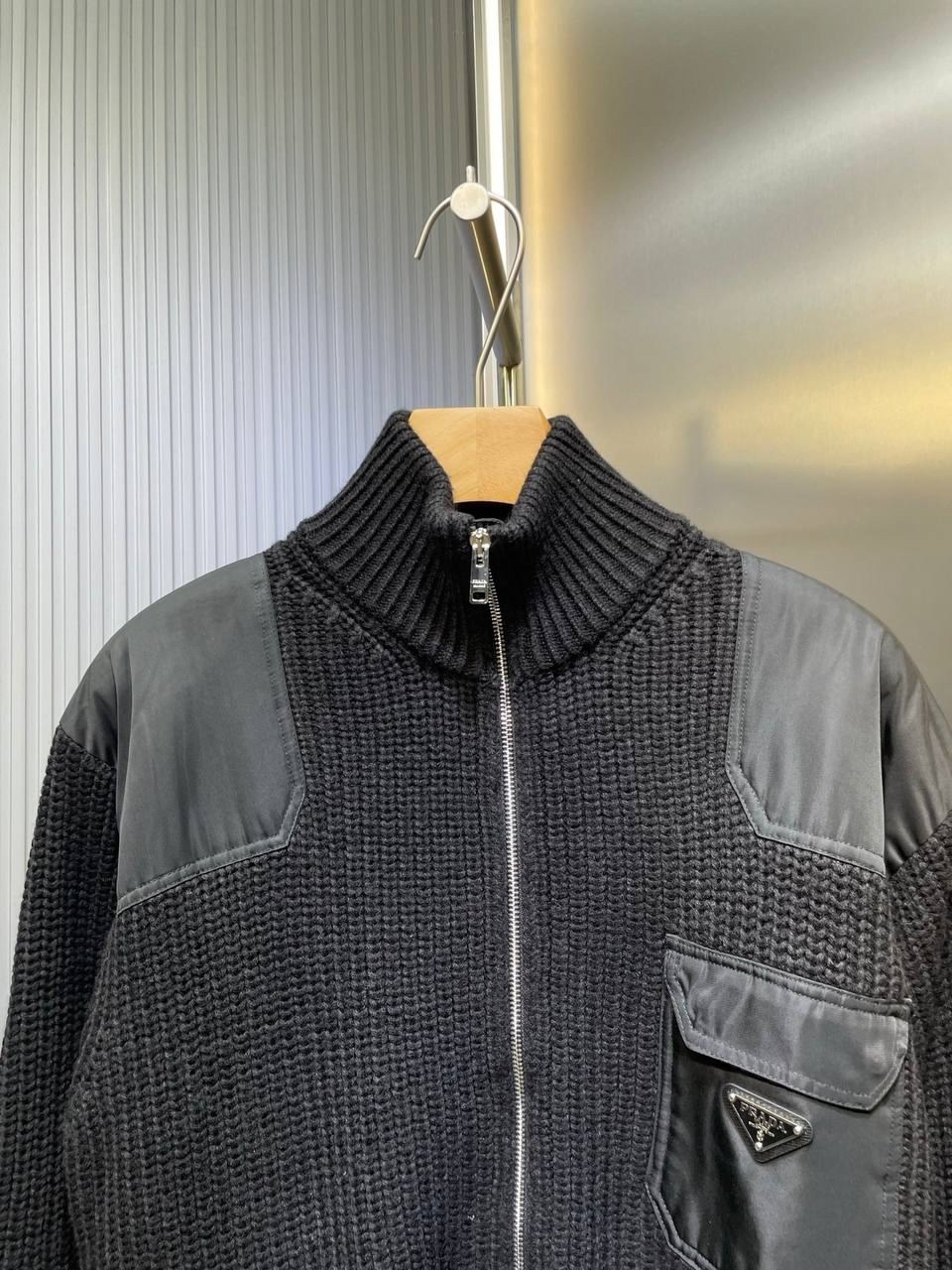 бомбер prada,куртка бомбер,кардиган мужские,черный кардиган,мужские свитера