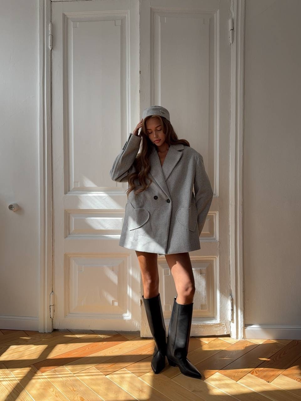 серое пальто,пальто кашемир оверсайз,пальто пиджак,пальто жакет,полупальто