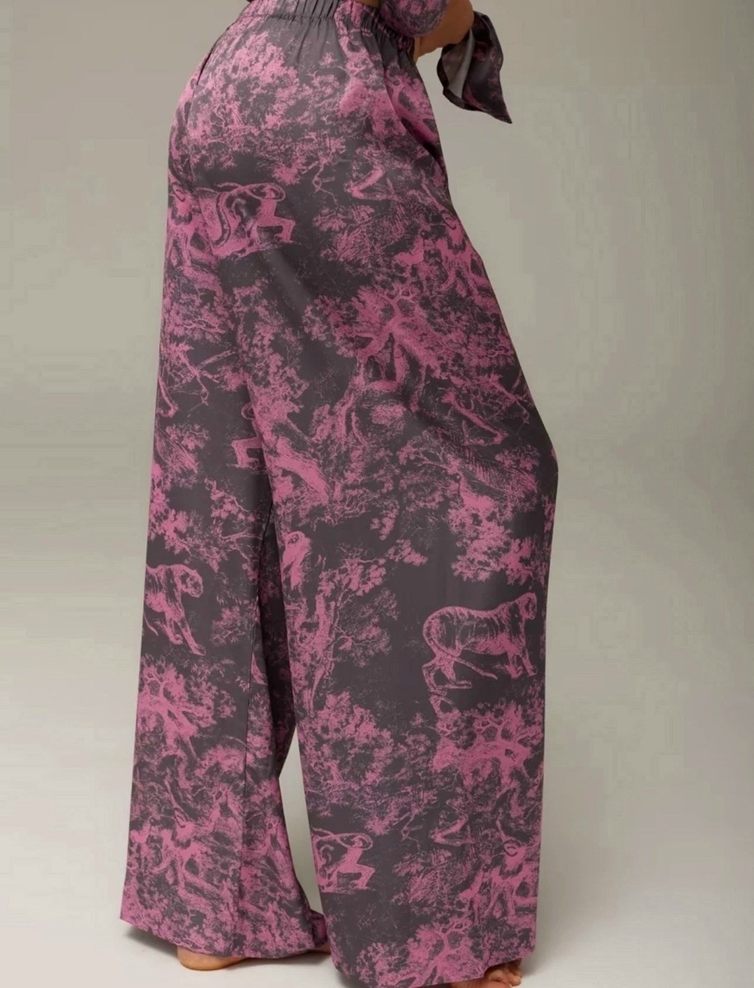 пижама со штанами и рубашкой шелковая buybeauty,одежда для дома,пижама cо штанами шелковая,шелковые пижамы,женский пижама