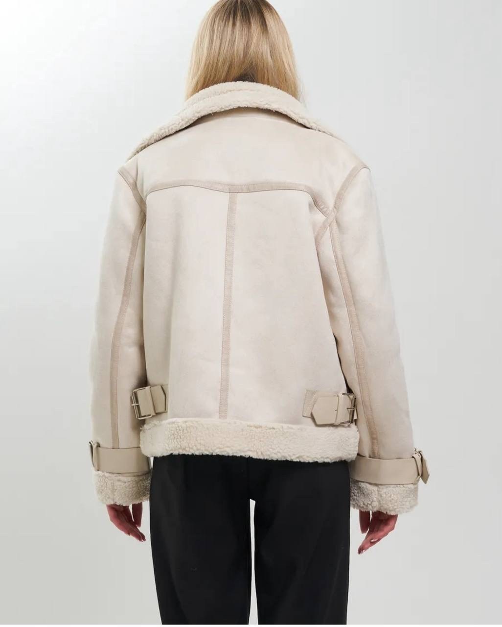 дубленка золла бежевая,дубленка женская,стильная дубленка,короткая дубленка,дубленка авиатор зимняя короткая экокожа