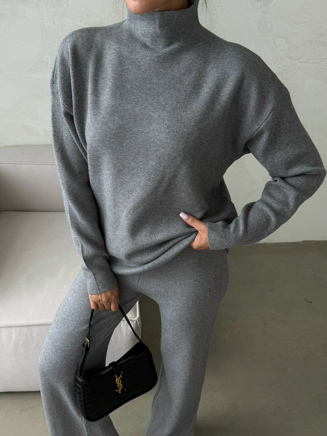 трикотажные костюмы,костюмы брючный,трикотажный костюм с брюкам,костюм повседневный,брючный костюм из кашемира женский