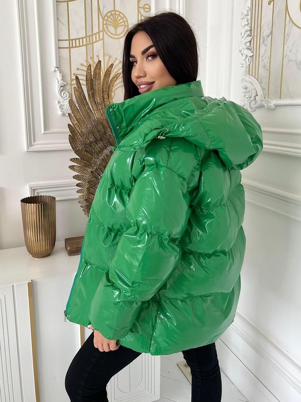 модная куртка,куртка демисезонная,куртка оверсайз,зеленая куртка,куртка женская