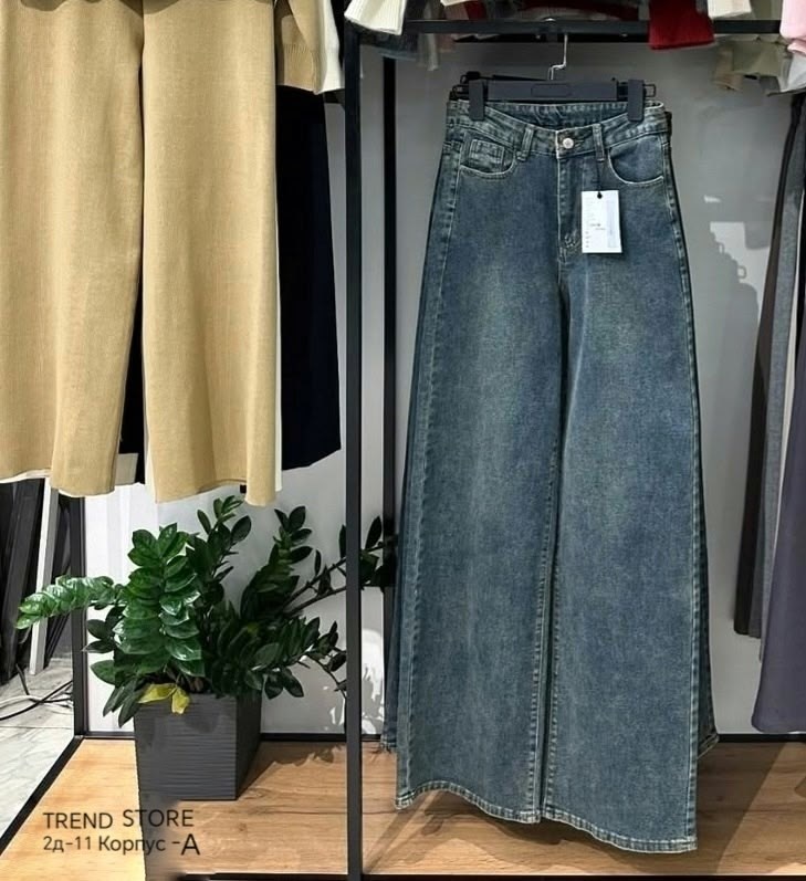 джинсы широкие,женские джинсы широкие,женские джинсы,модные джинсы,джинсовая длинная юбка
