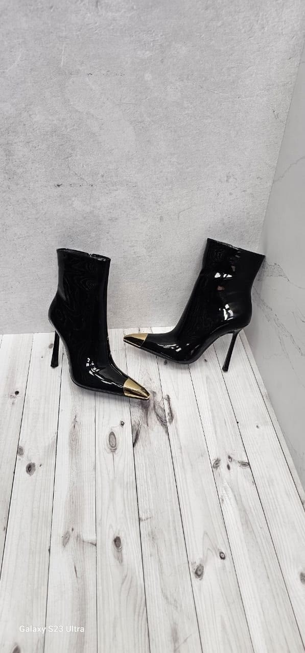 женские ботильоны,модные ботильоны,ботинки с металлическим каблуком,ботильоны на шпильке, женская