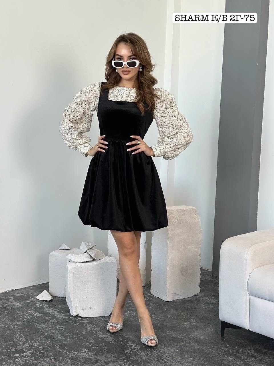 сарафан модный,сарафан женский,сарафан с блузкой,комбинированное платье,модное платье