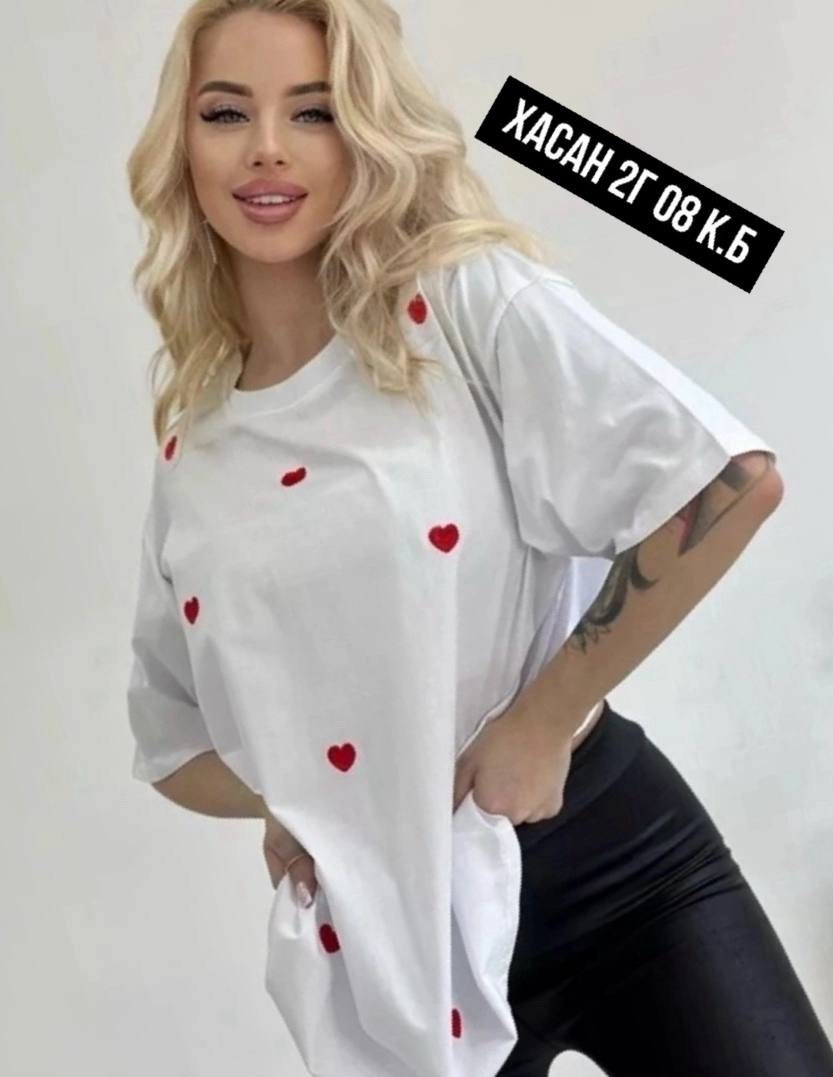оверсайз футболка женская,футболка оверсайз,футболка оверсайз с принтами,футболка оверсайз с сердечками,женская футболка