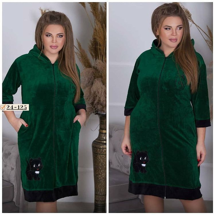 халат велюр росита,женский велюровый халат,халат велюровый,халат велюровый с капюшоном,халат домашний велюровый