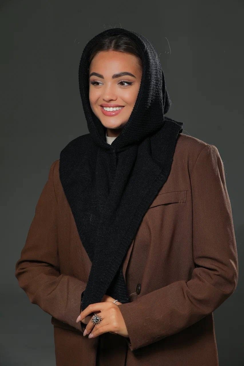 вязаная косынка,капюшон капор,женские платки,косынка женская,шарфы теплые женские