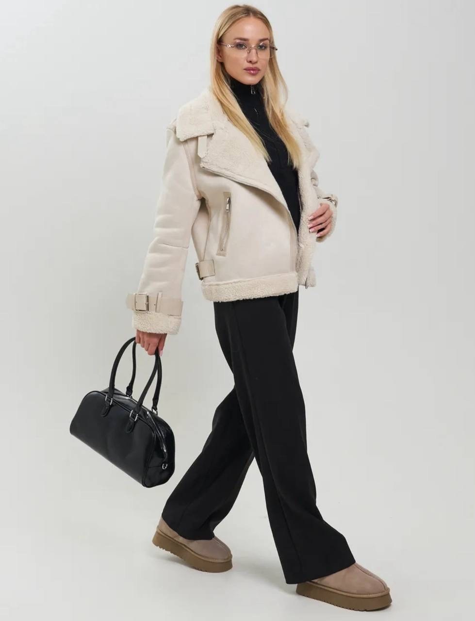 дубленка золла бежевая,дубленка женская,стильная дубленка,короткая дубленка,дубленка авиатор зимняя короткая экокожа