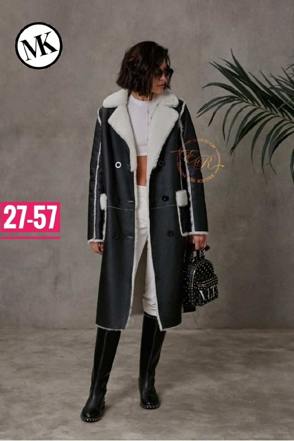 черная дубленка,женская дубленка,дубленка из овчины женская,стильная дубленка,дубленки эдем рум