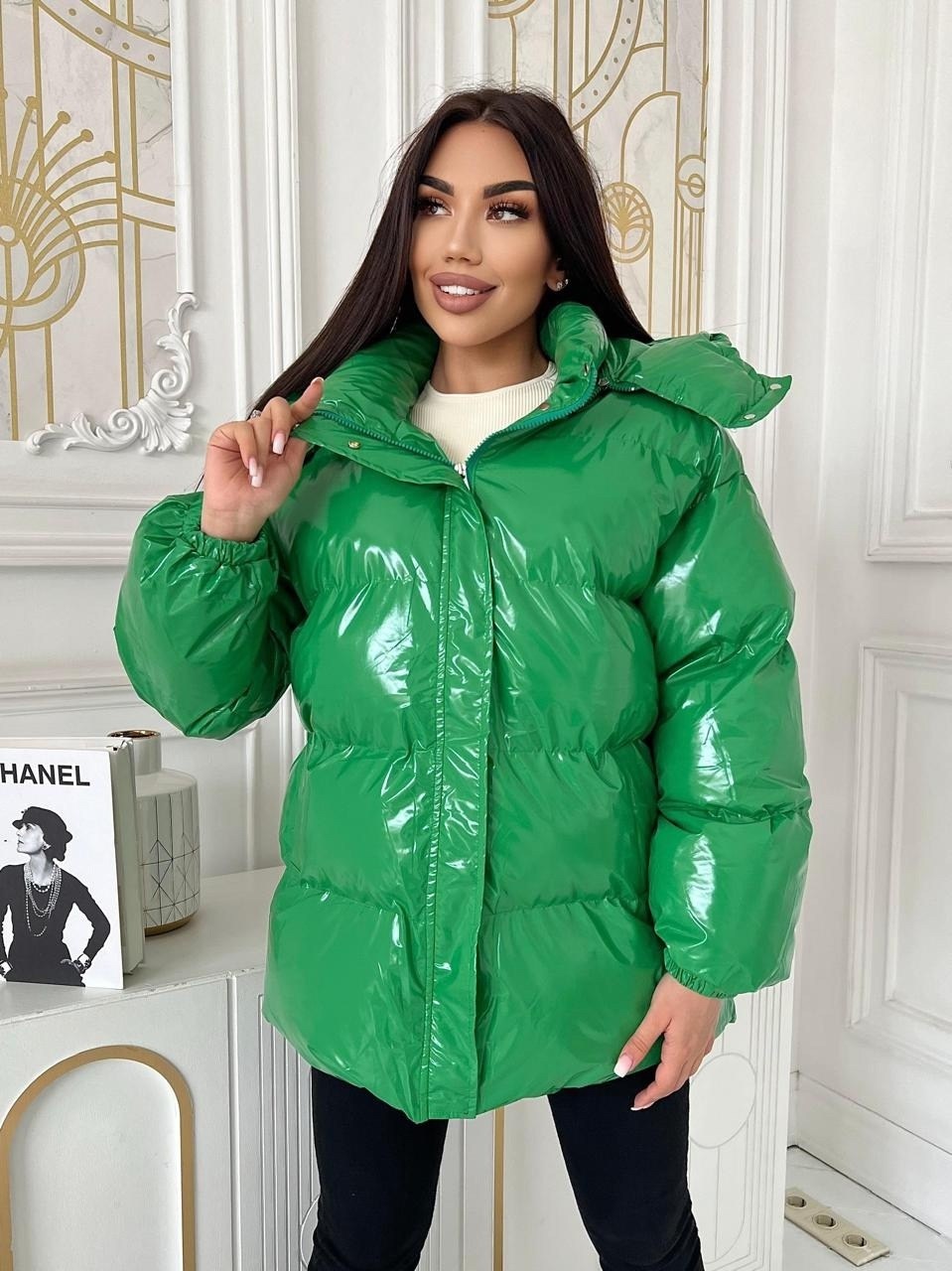 модная куртка,куртка демисезонная,куртка оверсайз,зеленая куртка,куртка женская