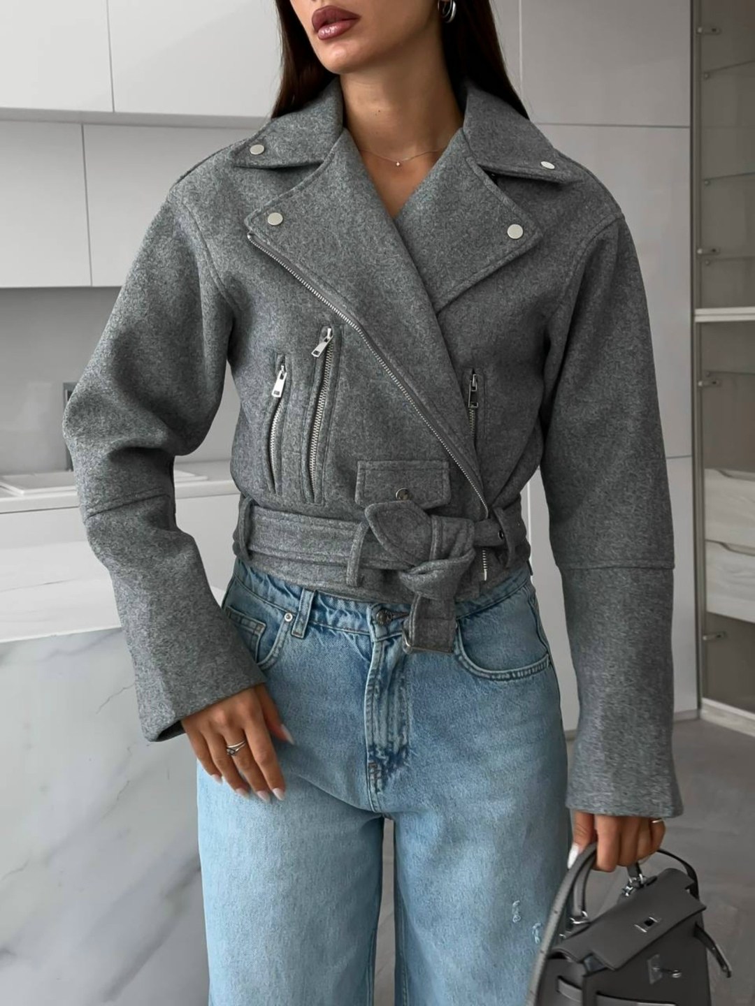 серая косуха,косуха куртка,косуха женская,косуха куртка женская,пальто косуха