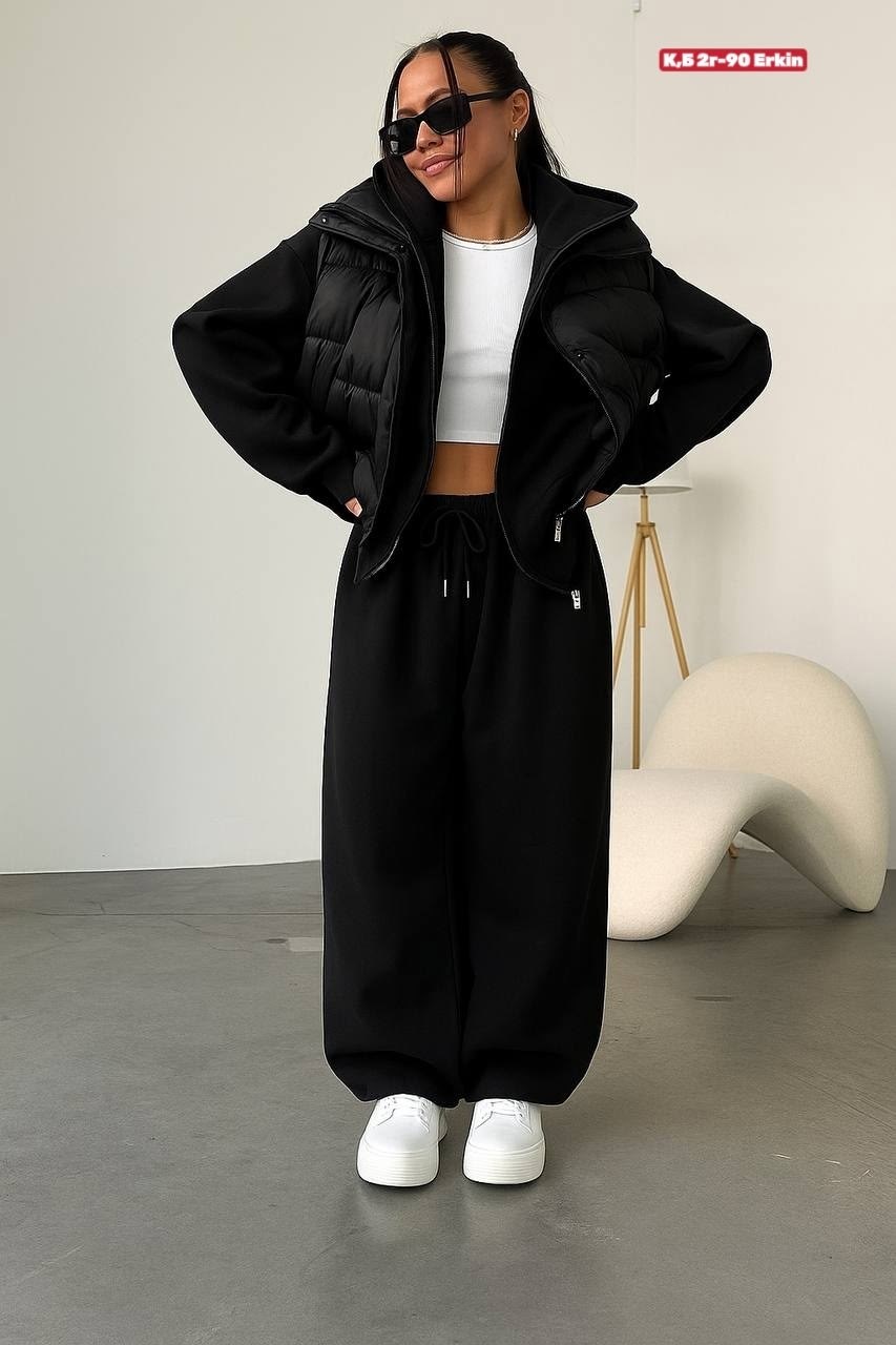 костюм на флисе,стильные костюмы,теплый костюм,костюм тройка женский,жилет на синтепоне