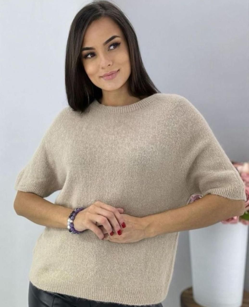 бежевый джемпер,джемпер,женские джемпера,джемпер оверсайз,женская кофта