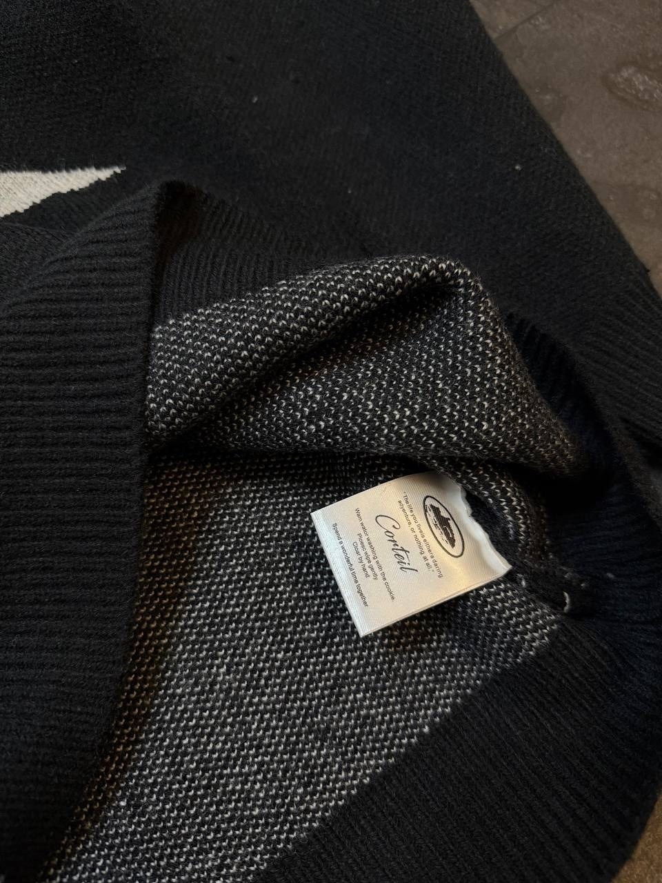 кофта мужской,свитер,свитер с принтом,свитер corteiz,вязаный свитшот