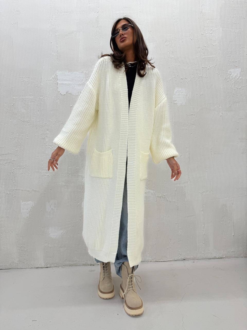 кардиган вязаное,кардиган длинный вязаный оверсайз daffy world,стильные кардиганы,модные кардиганы,длинный кардиган