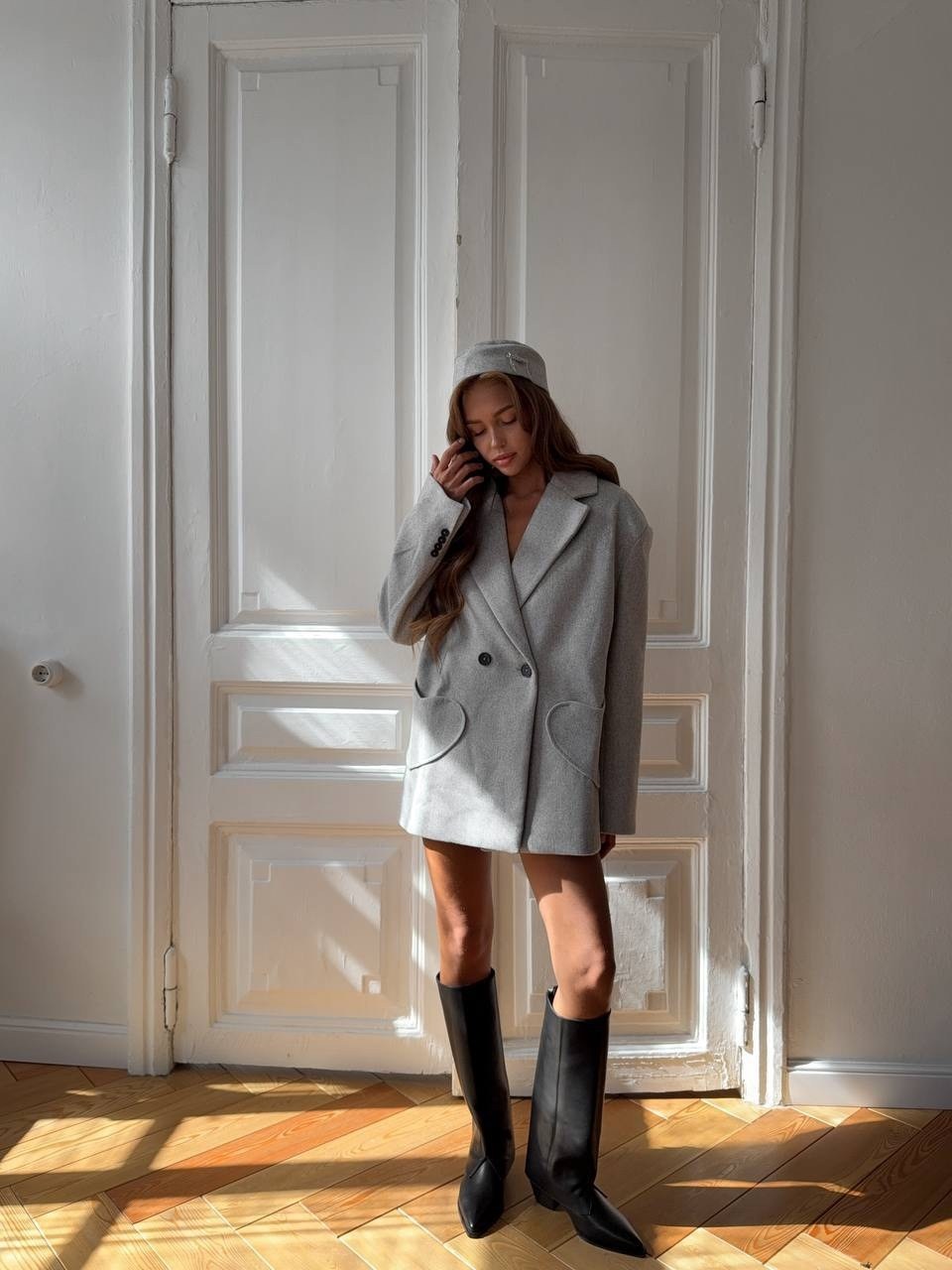 серое пальто,пальто кашемир оверсайз,пальто пиджак,пальто жакет,полупальто