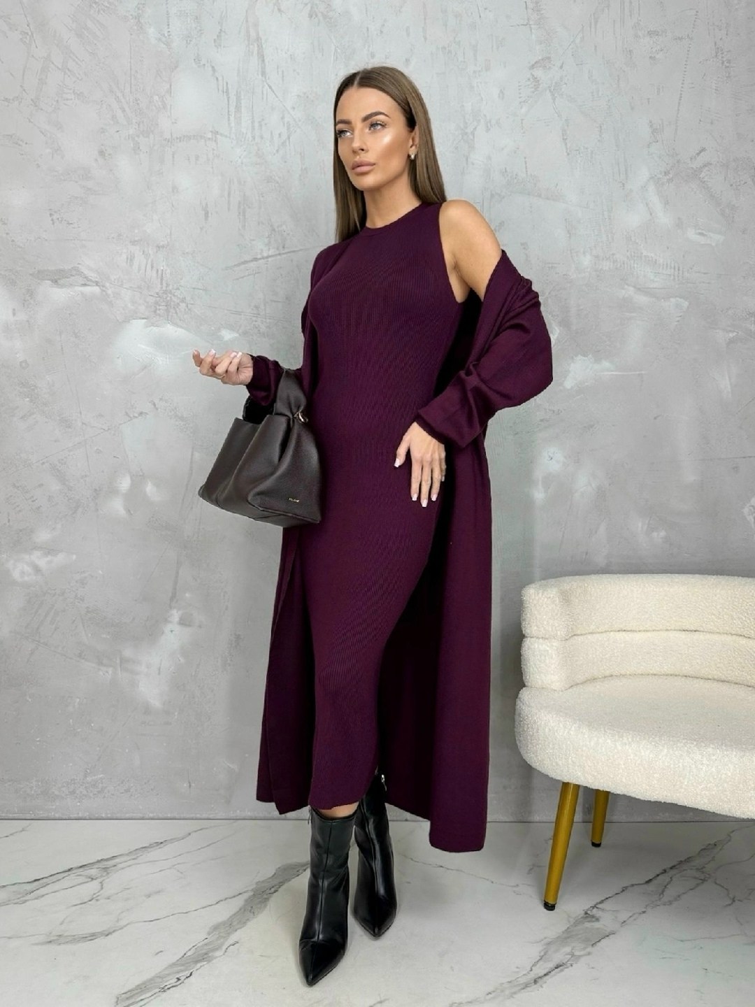 трикотажное платье,коричневое платье,вязаные платья,платье,облегающее платье