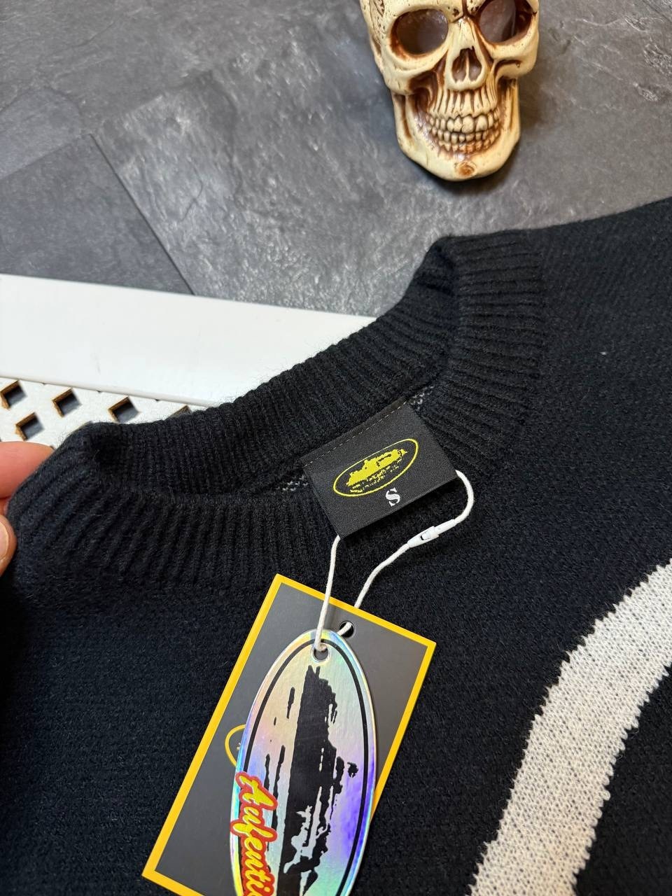 кофта мужской,свитер,свитер с принтом,свитер corteiz,вязаный свитшот