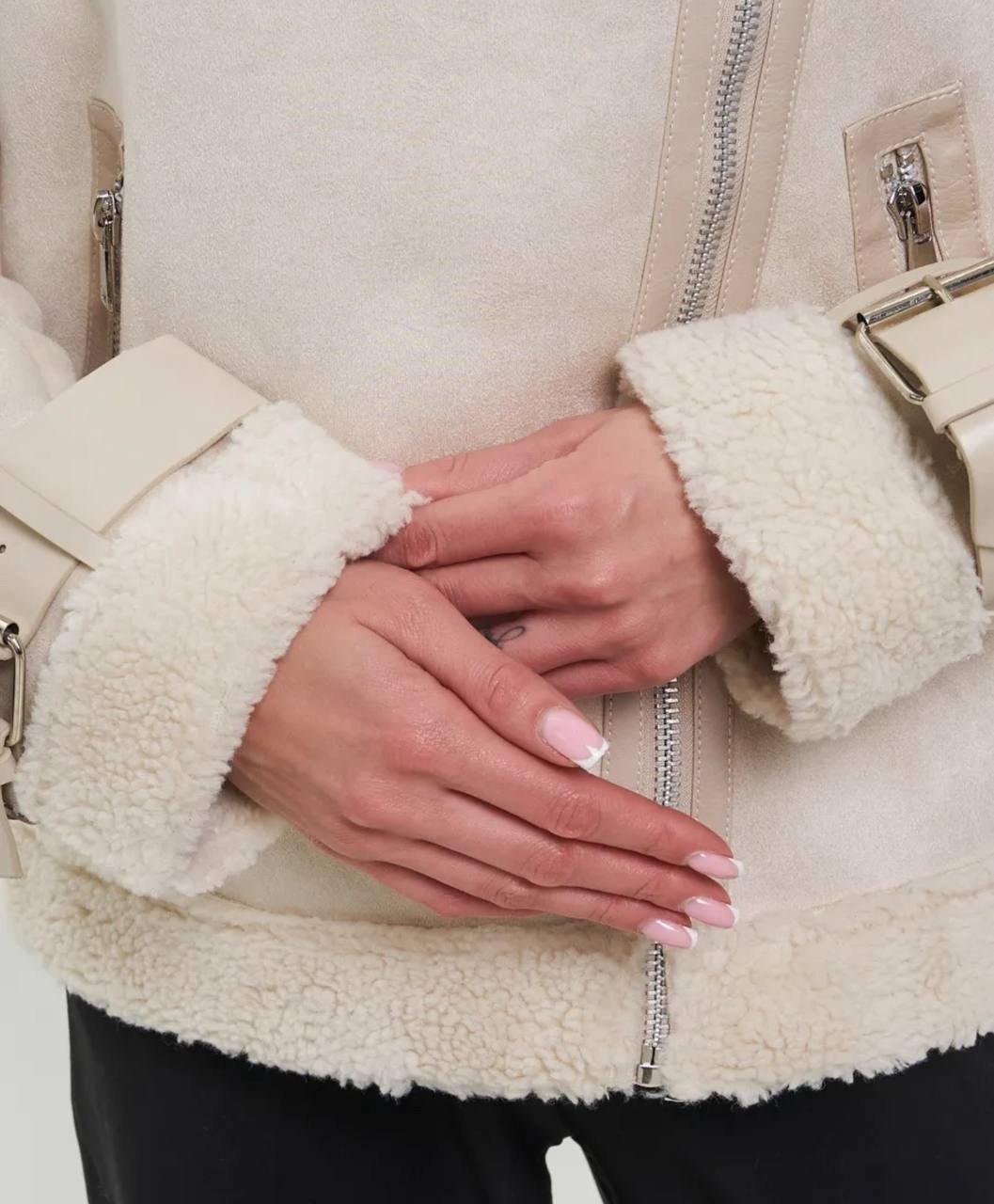 дубленка золла бежевая,дубленка женская,стильная дубленка,короткая дубленка,дубленка авиатор зимняя короткая экокожа