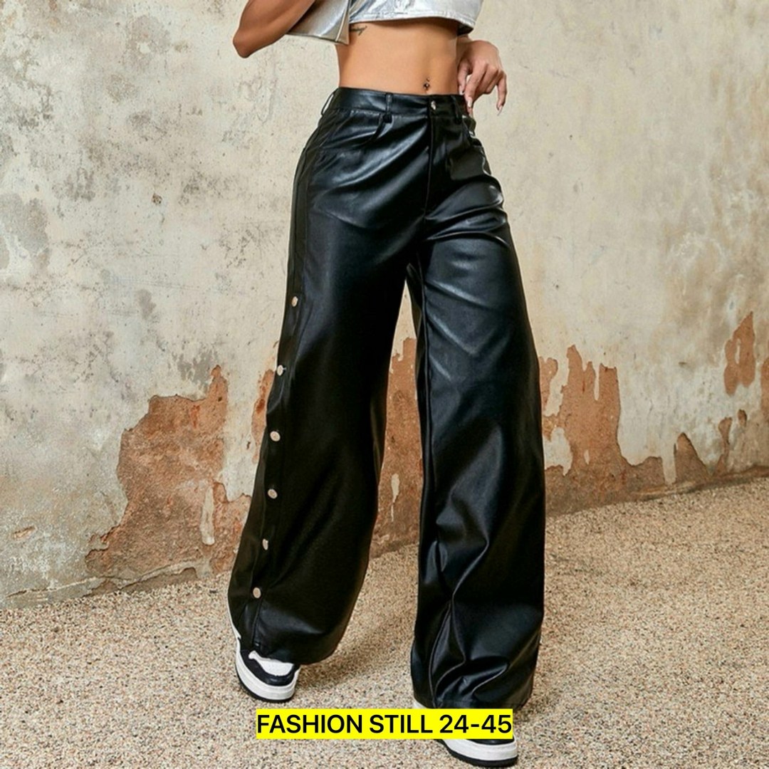 женские кожаные брюки,кожаные штаны,кожаные брюки,кожаные брюки широкие,брюки кожаные палаццо