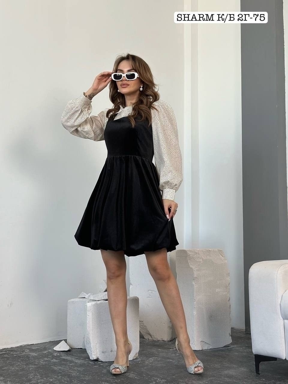 сарафан модный,сарафан женский,сарафан с блузкой,комбинированное платье,модное платье