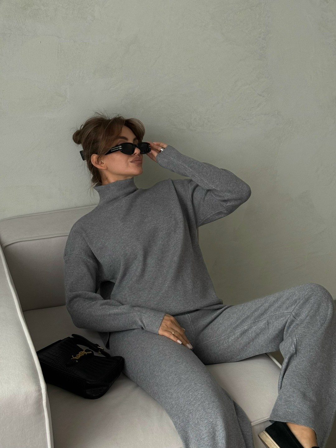 трикотажные костюмы,костюмы брючный,трикотажный костюм с брюкам,костюм повседневный,брючный костюм из кашемира женский