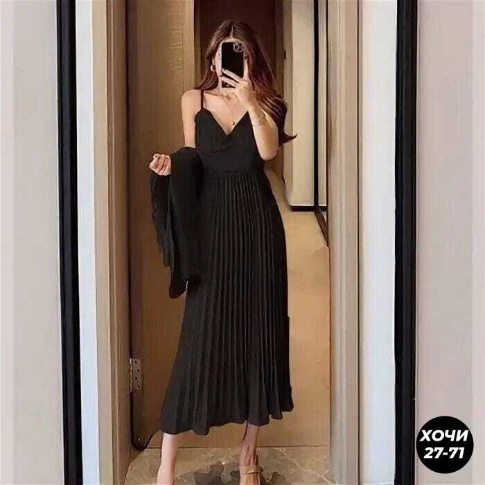 плиссированное платье,женское плиссированное платье,плиссированное атласное платье с длинными,модное платье,плиссированное платье макси