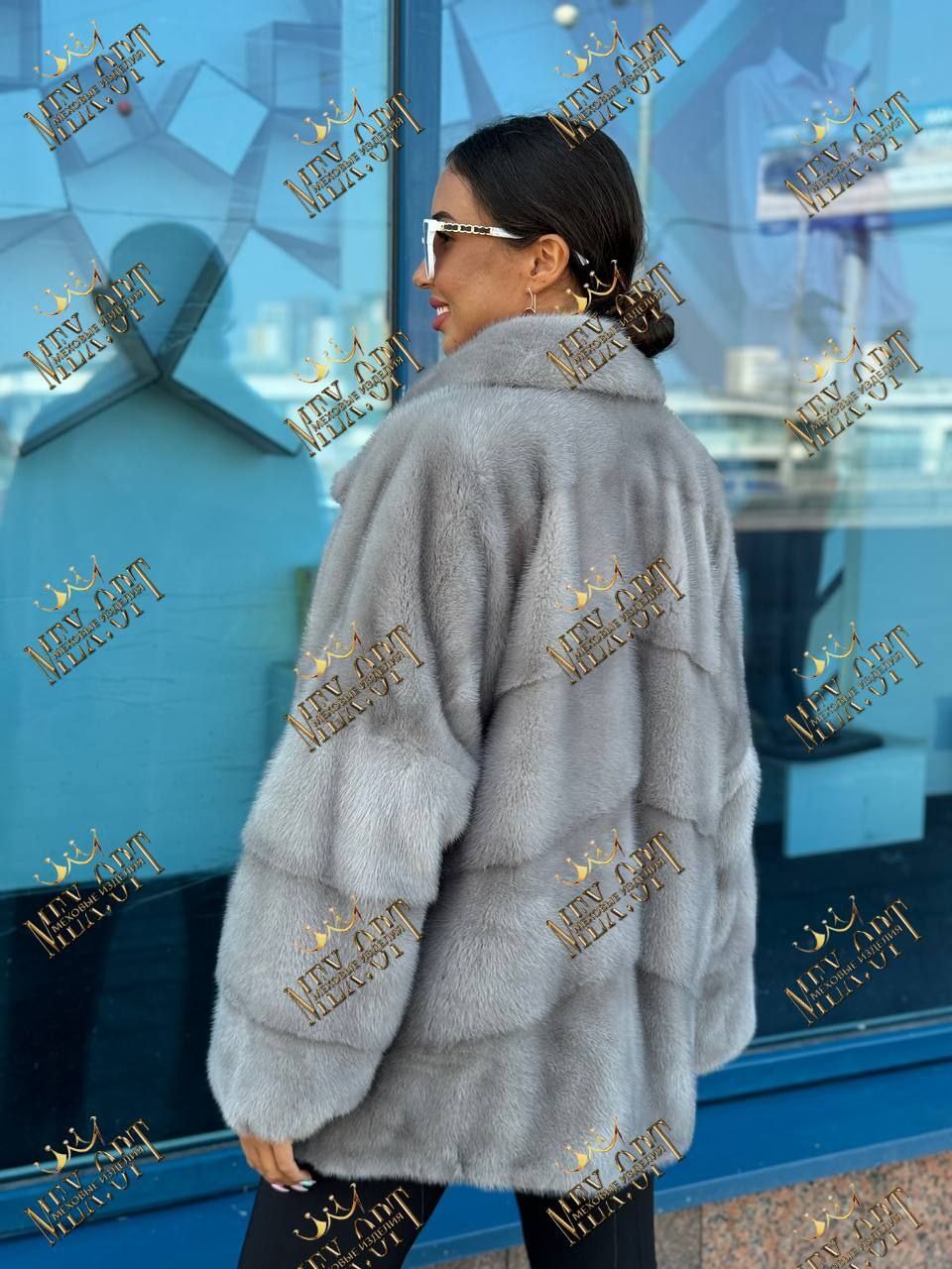 норковая шуба автоледи,шубы норковые,женская шуба,шуба норковая серая,шуба из натурального меха