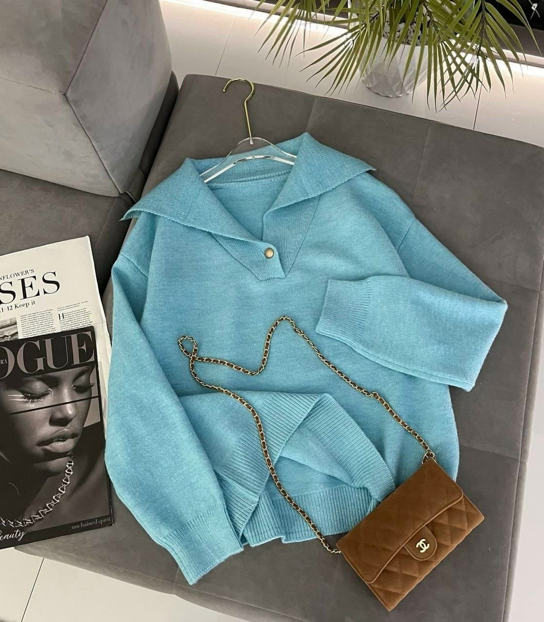 кофта женская,женские джемпера,джемпер поло женский,голубой джемпер,кофточка