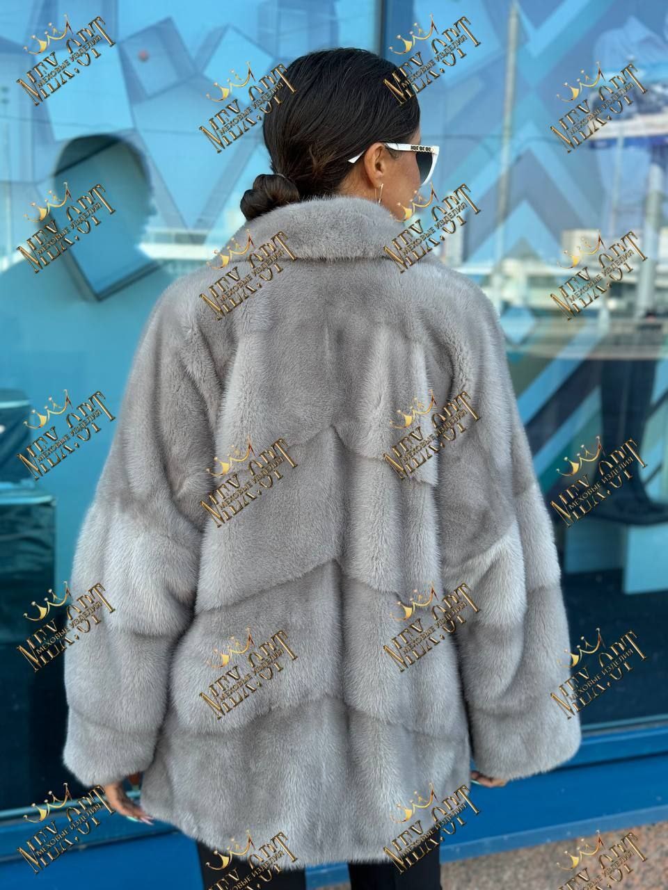 норковая шуба автоледи,шубы норковые,женская шуба,шуба норковая серая,шуба из натурального меха