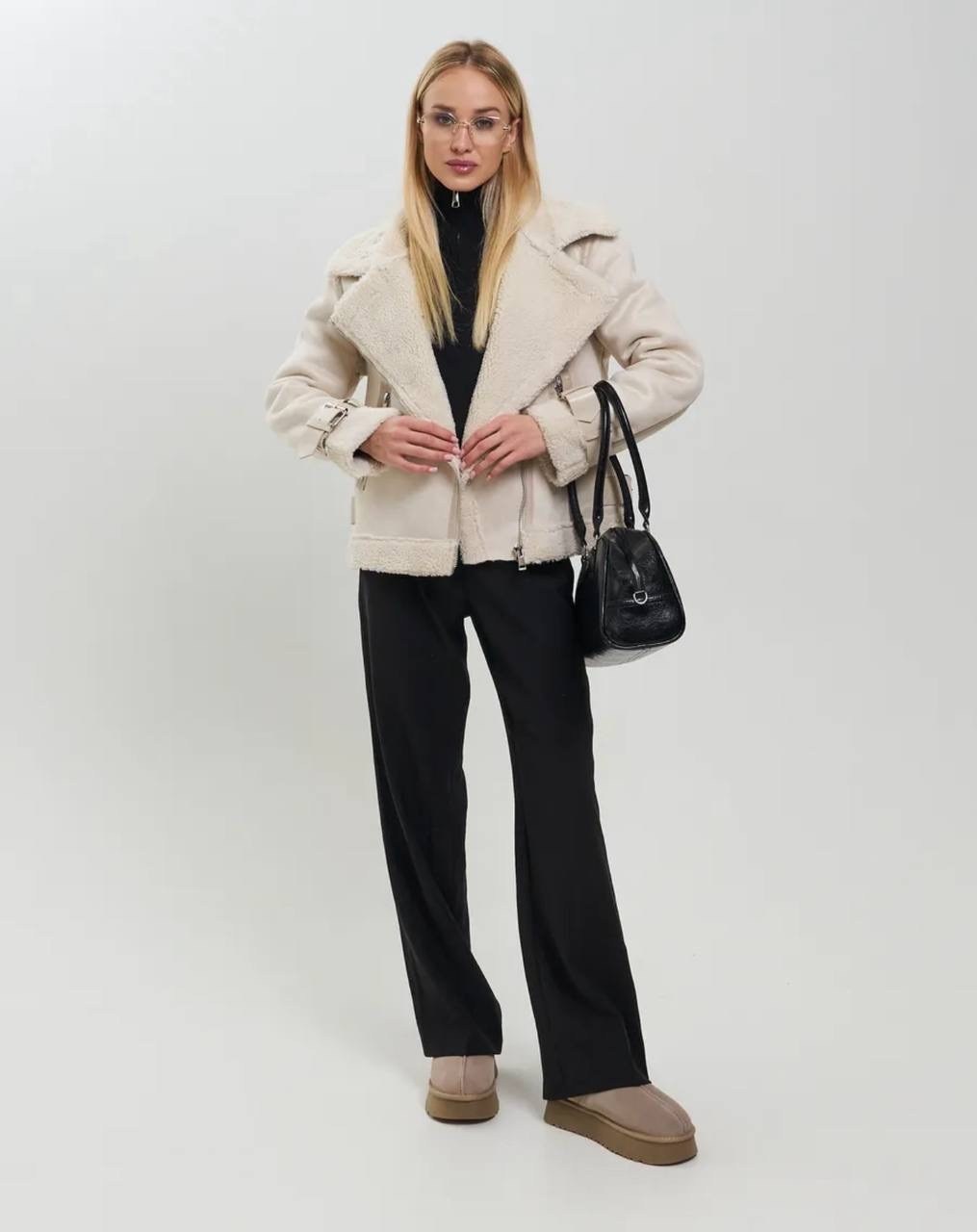 дубленка золла бежевая,дубленка женская,стильная дубленка,короткая дубленка,дубленка авиатор зимняя короткая экокожа