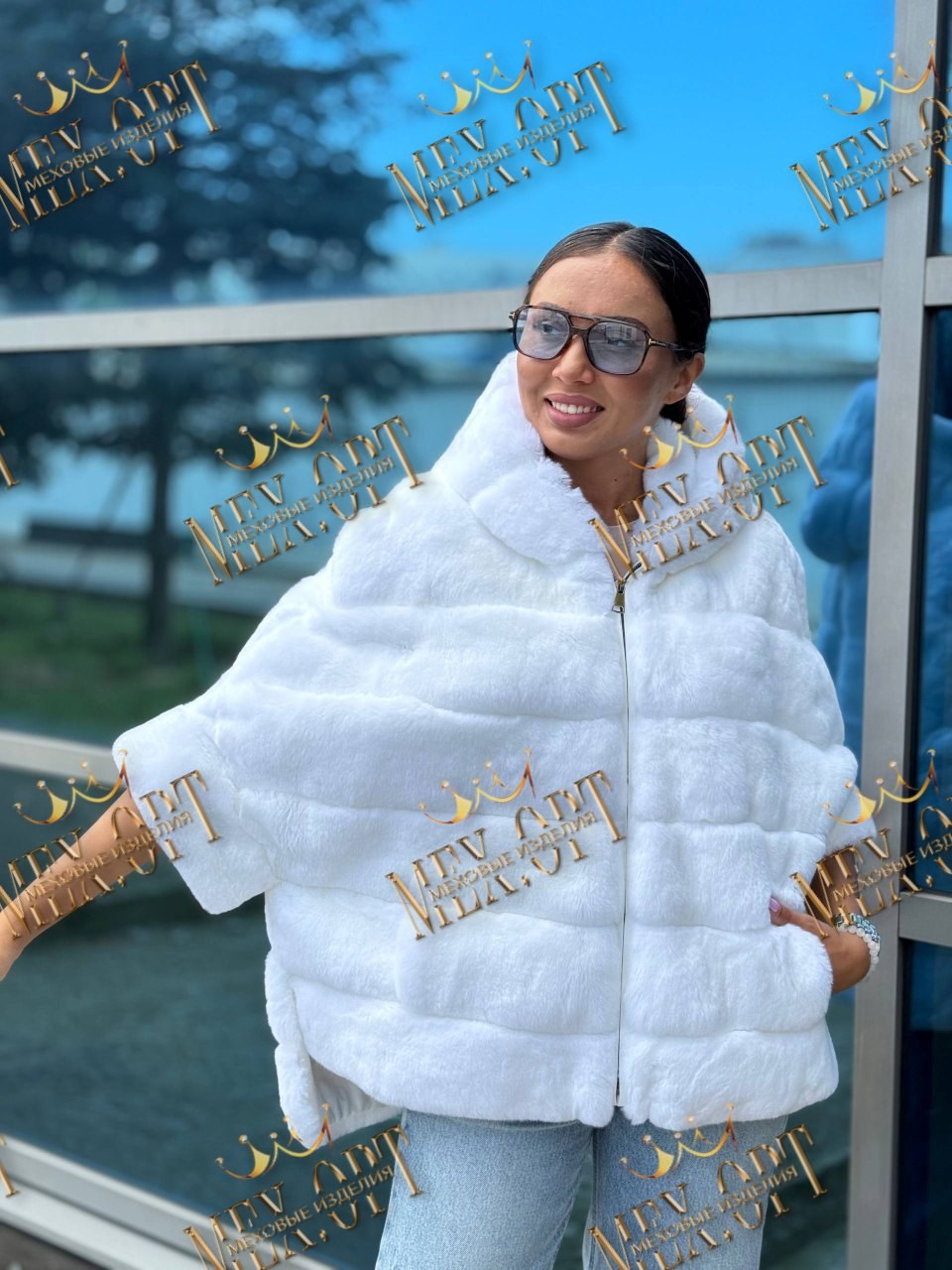 женская шуба,шубка,меховое пончо,шуба из бобрика,куртка пончо