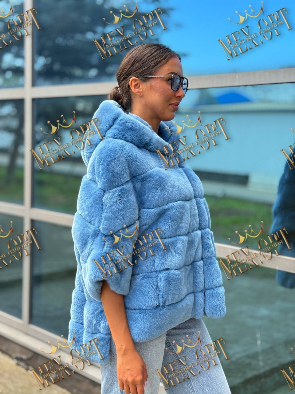 шуба из кролика,женская шуба,короткие шубы,шуба пончо,меховая кофта