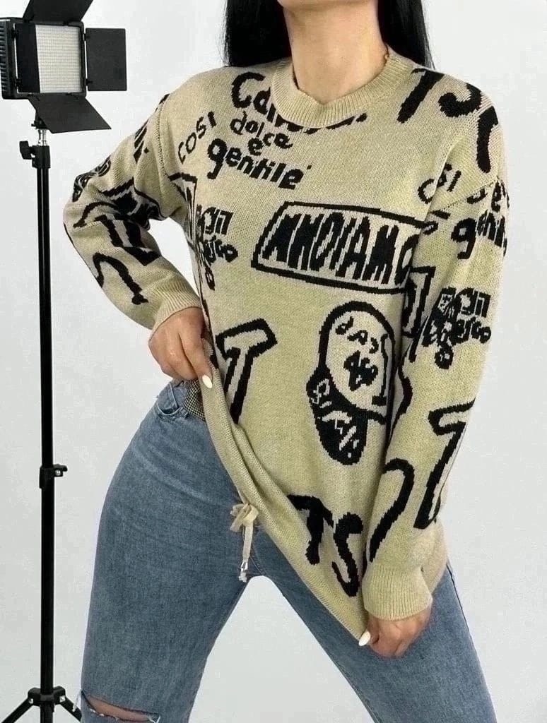 женская кофта,базовая кофта,кофта джемпер с длинным рукавом,толстовки кофта,джемпер с принтом