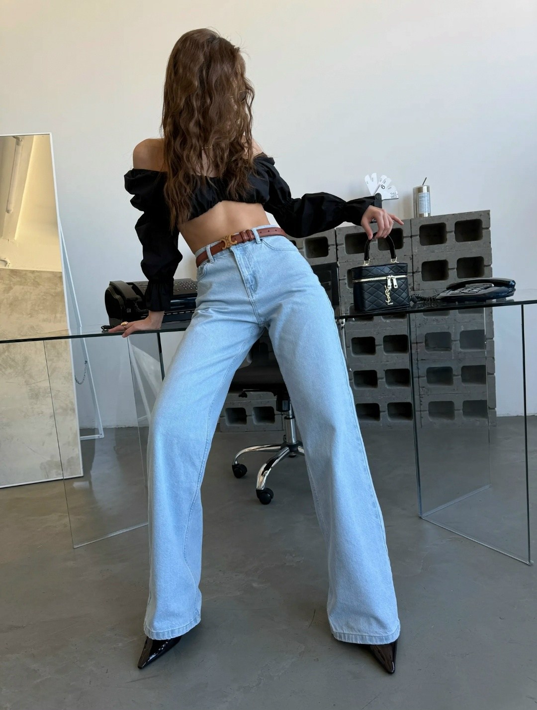 джинсы женские,стильные джинсы,джинсы широкие,голубые джинсы,штаны джинсы