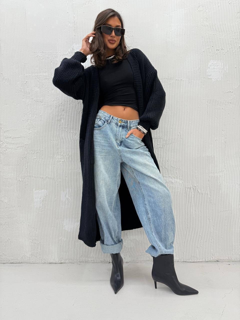 кардиган вязаное,кардиган длинный вязаный оверсайз daffy world,стильные кардиганы,модные кардиганы,длинный кардиган