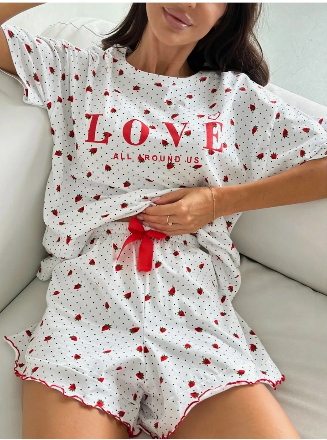 пижама женская,женская пижама с шортами,женская пижама хлопок,пижама с сердечками женская,пижама с принтом