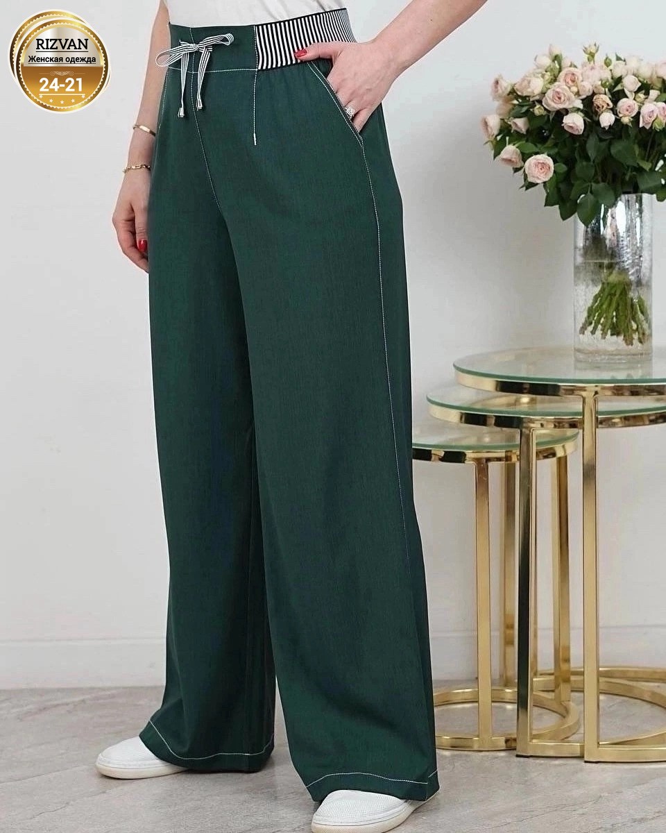 брюки палаццо женские зеленые,брюки палаццо женские,широкие брюки,брюки женские,повседневные брюки