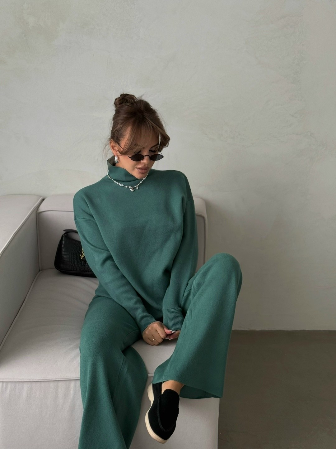 трикотажные костюмы,костюмы брючный,трикотажный костюм с брюкам,костюм повседневный,брючный костюм из кашемира женский