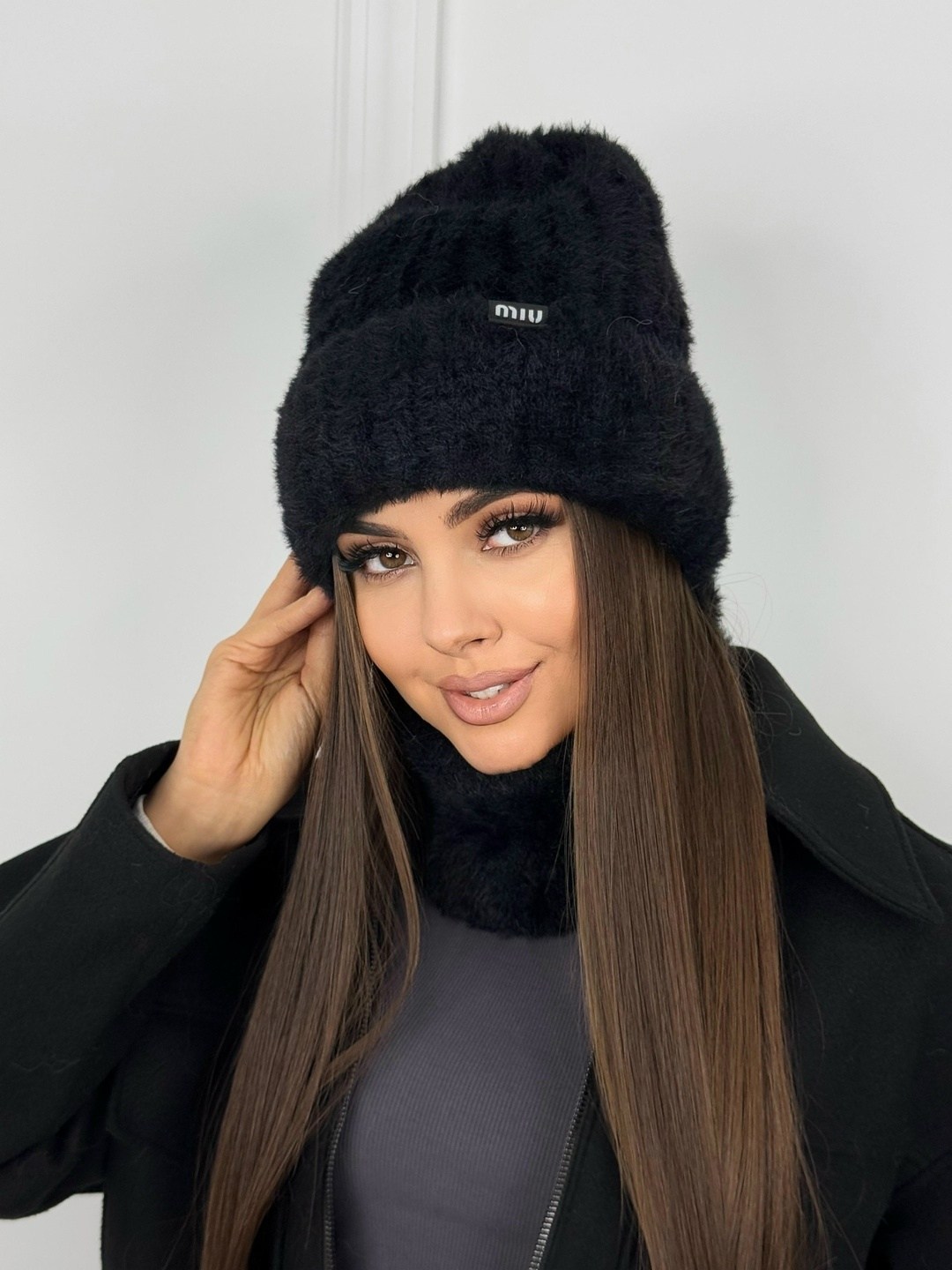 комплект шапки,шапки и снуд,комплект шапка снуд,шапка женская,шапка женская из ангоры