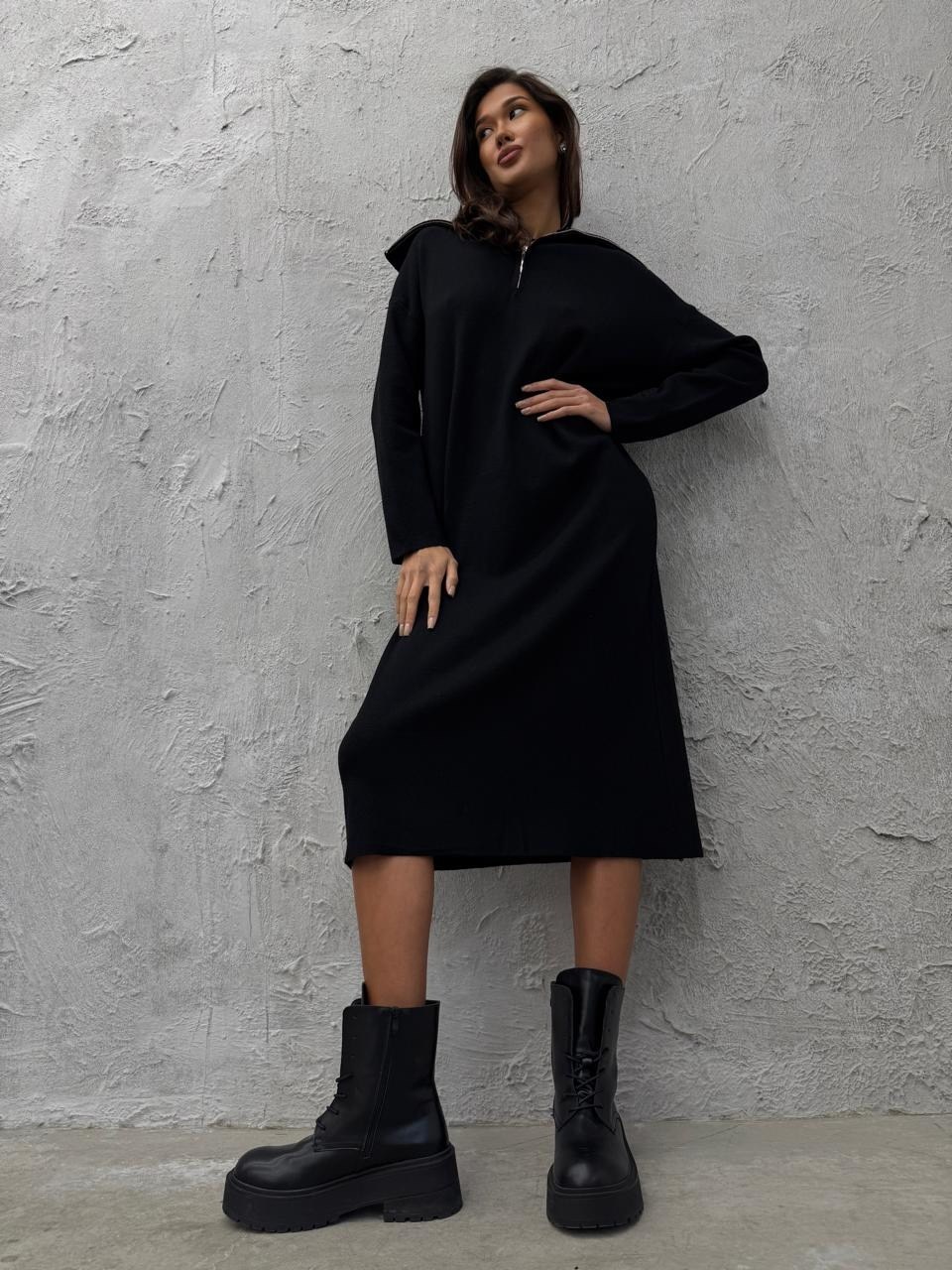 платье с капюшоном,платье женская,модное платье,теплое платье,трикотажное платье