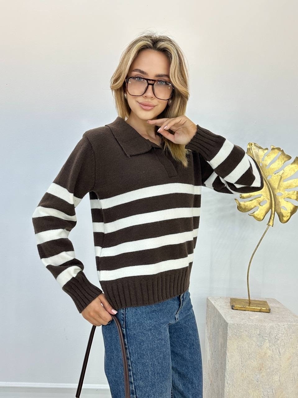стильная кофта,трикотажный джемпер,кофта женская,трикотажный свитер,кофта женская в полоску