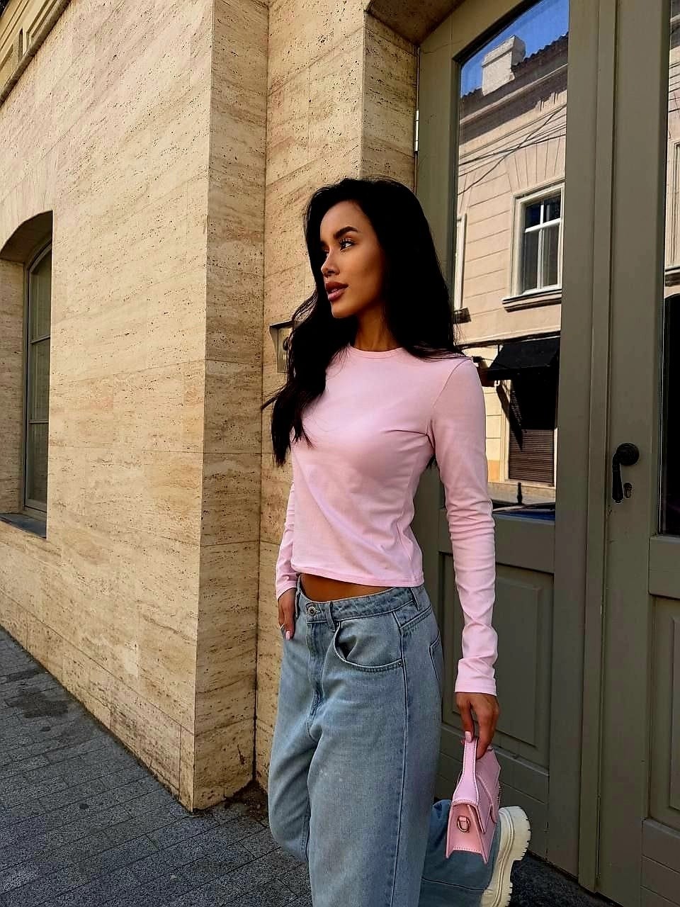 лонгслив розовый,лонгслив женский,кофта женская,базовый лонгслив,лонгслив