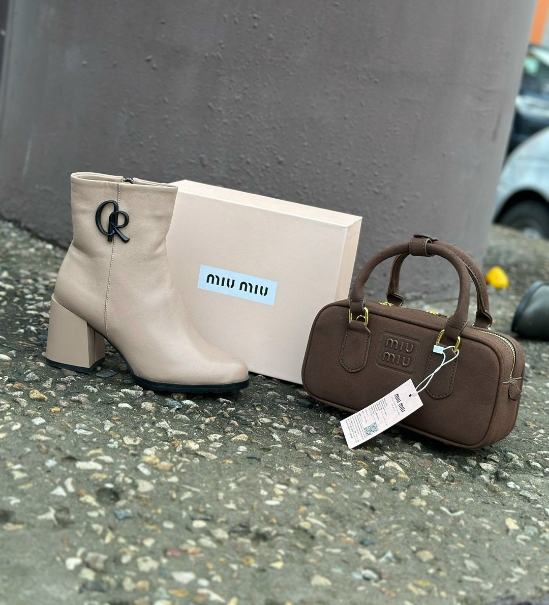 ботильоны miu miu,ботинки miu miu,,демисезонная ,женские ботильоны