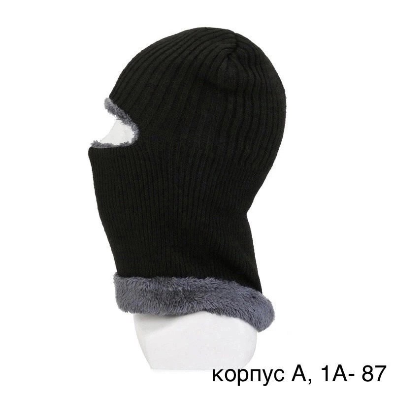 балаклава вязаная,шапка балаклава,балаклава для мужчин,балаклава теплая,балаклава (подшлемник, маска) трикотажная черная 11272