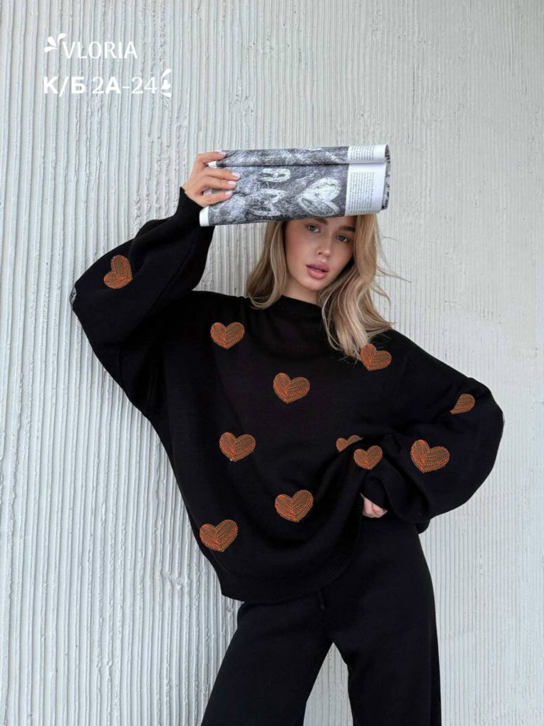 свитер оверсайз с сердцами,свитер оверсайз с сердечками,свитер оверсайз с сердечками удлиненный,свитер длинный оверсайз с сердечками,свитер женский оверсайз с сердечками