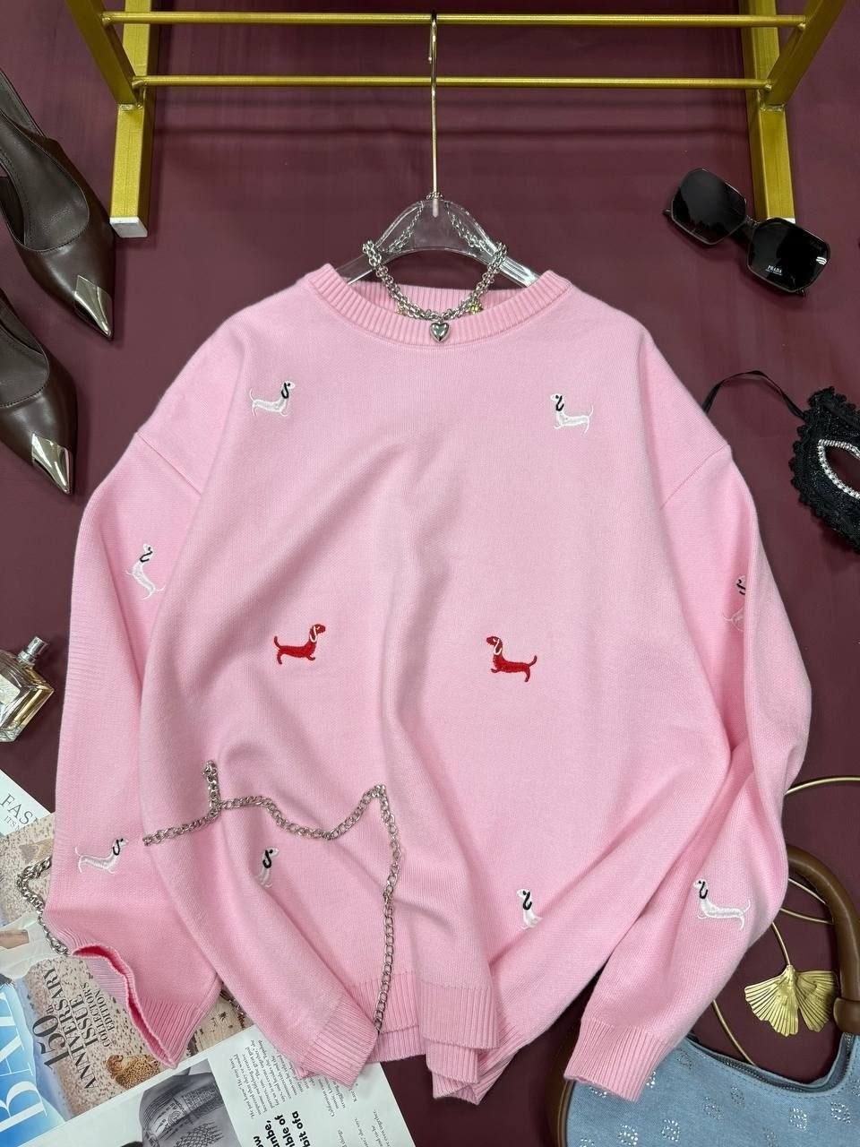 свитер с вышивкой,модные свитера,свитер,свитер с принтом,женские свитера